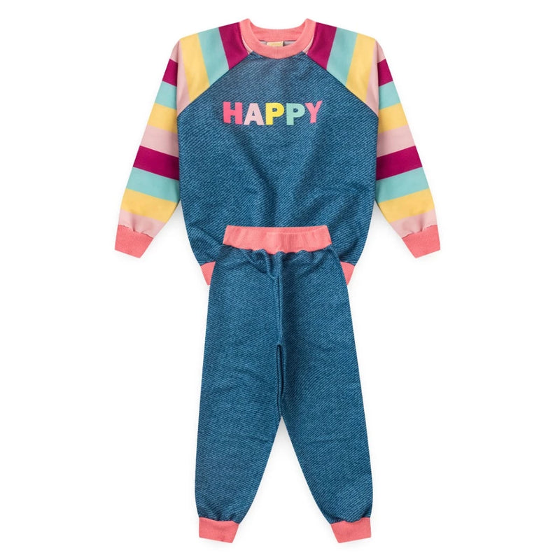 Conjunto  Moletom Happy