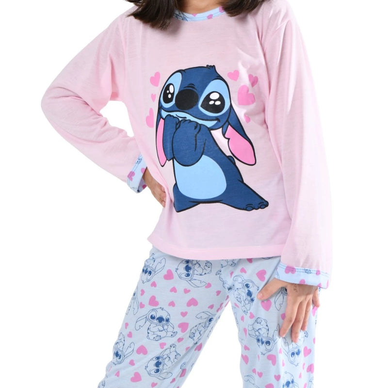 Pijama Infantil Menina Estampado Longo de Frio Roupa de Dormir Feminino Inverno