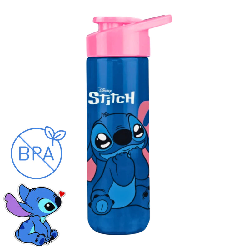 Garrafa De Água Stitch Squeeze 700ml  Escolar Academia Trabalho