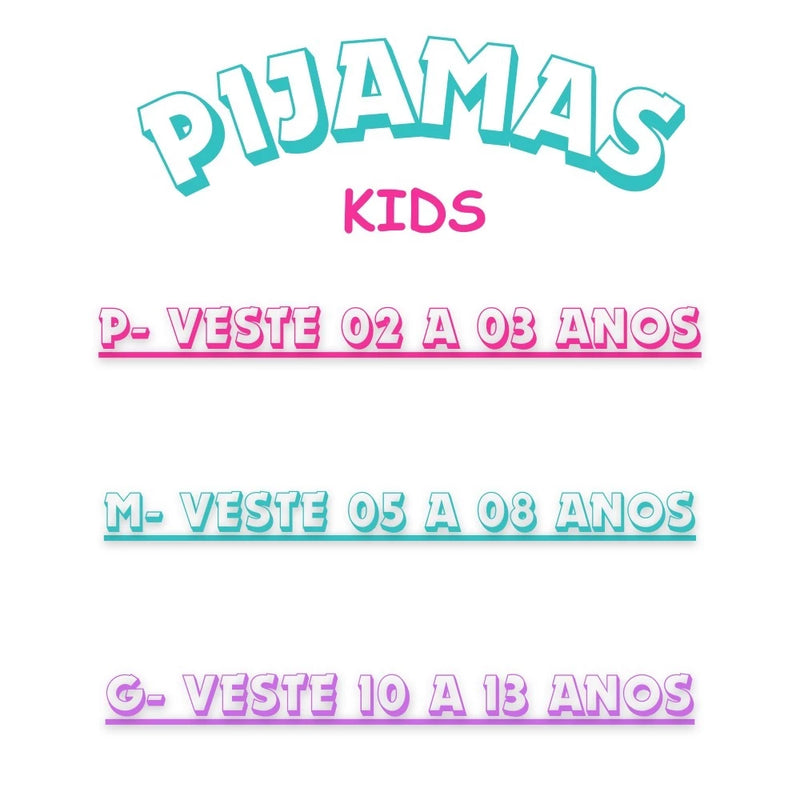 Pijama Kids Minnie e Mickey Rosa MENINA/Tamanhos P e M