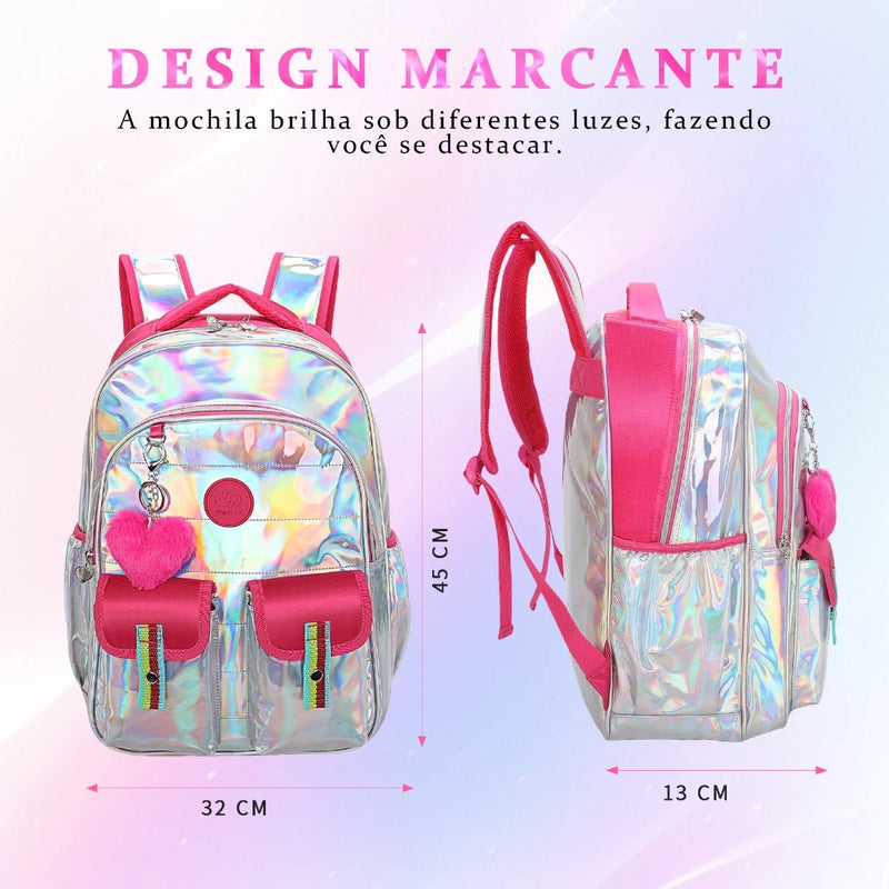 SANTINO Mochila Juvenil mochila de viagem escolar chaveiro de amor linda bolsas -